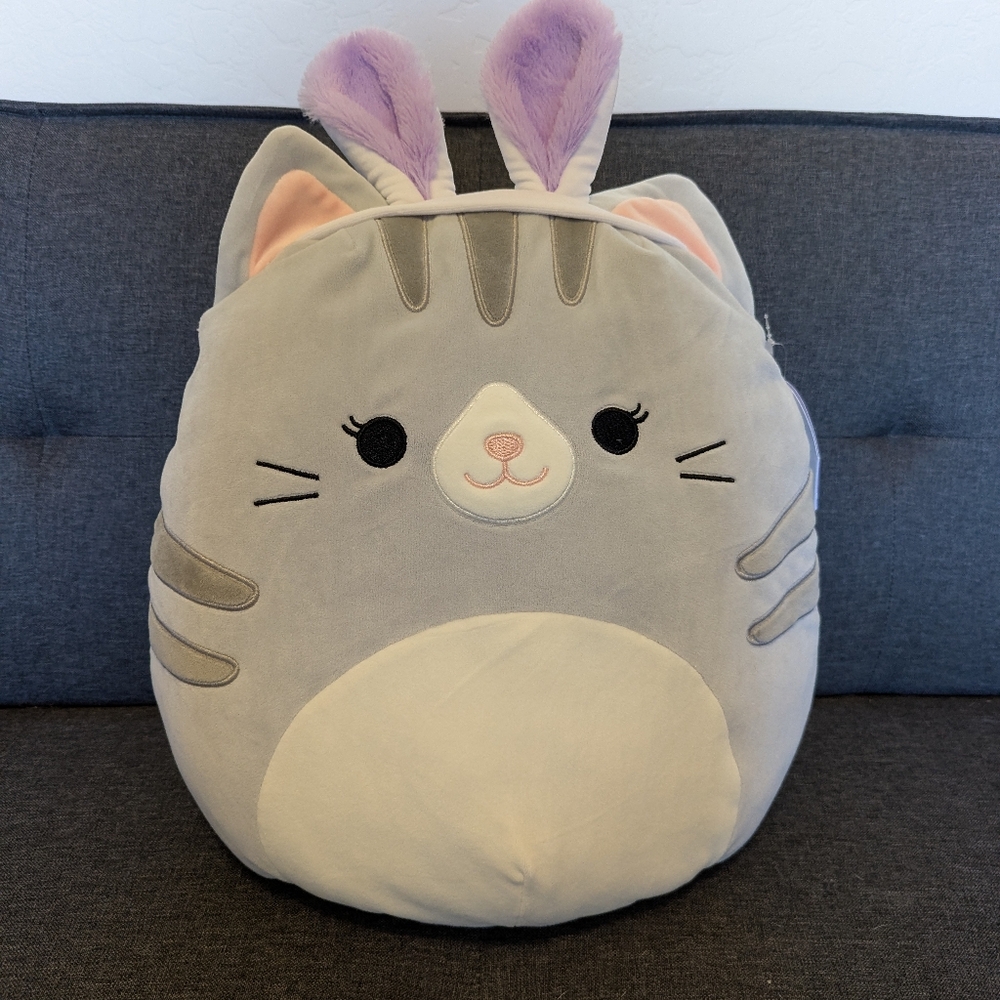 NWT Tally Grey Tabby Cat Squishmallows 14 Inch Plush